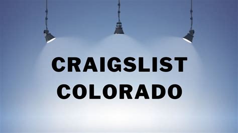 craigslist colorado